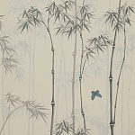 Обои ручная роспись Distant Bamboo Special Colourway on white dyed paper варинант исполнения - 1 | Loft Concept в Челябинске