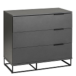 Комод цвета графит с 3-мя ящиками Strict Lines  варинант исполнения - 1 | Loft Concept в Челябинске
