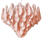 Люстра из стекляных розовых лепестков Petalled Illuminator варинант исполнения - 3 | Loft Concept в Челябинске