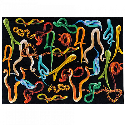Ковер Seletti Rectangular Rug Snakes Ковер Seletti Rectangular Rug Snakes