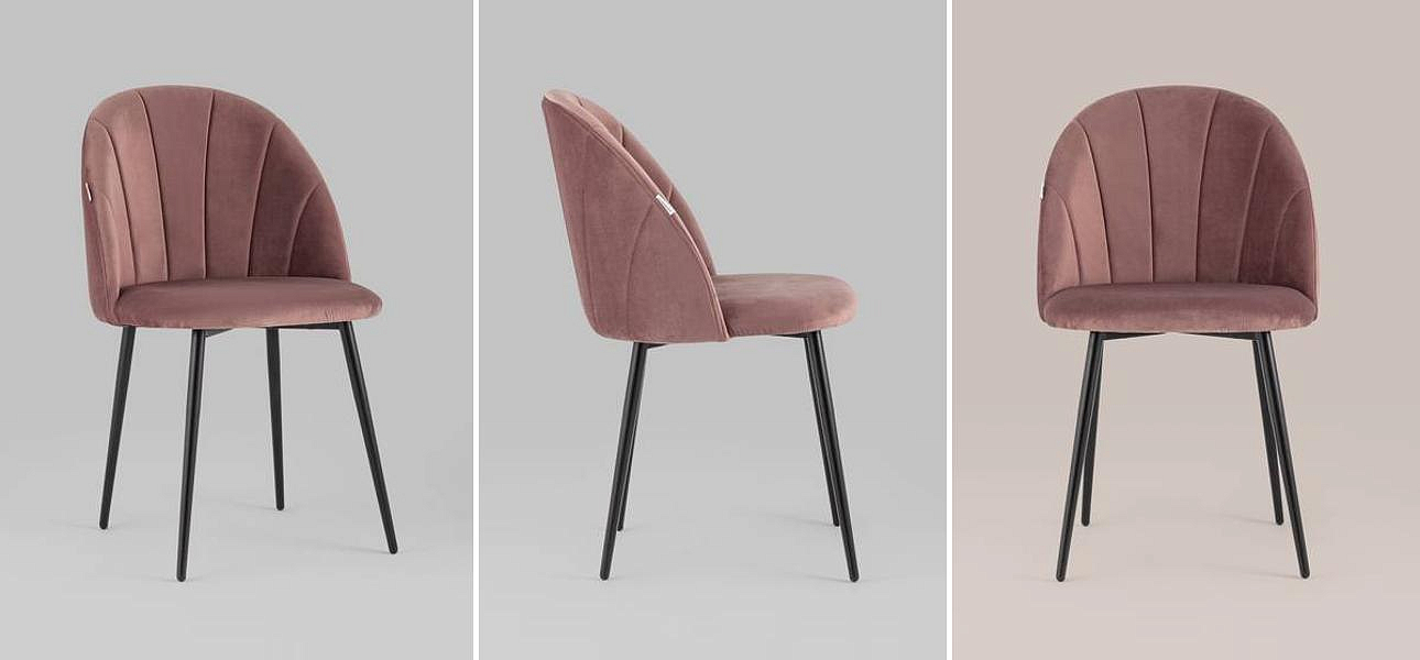 Стул Balsari S Chair Пыльно-Розовый Велюр Стул Balsari S Chair Пыльно-Розовый Велюр - Loft-Concept в Челябинске