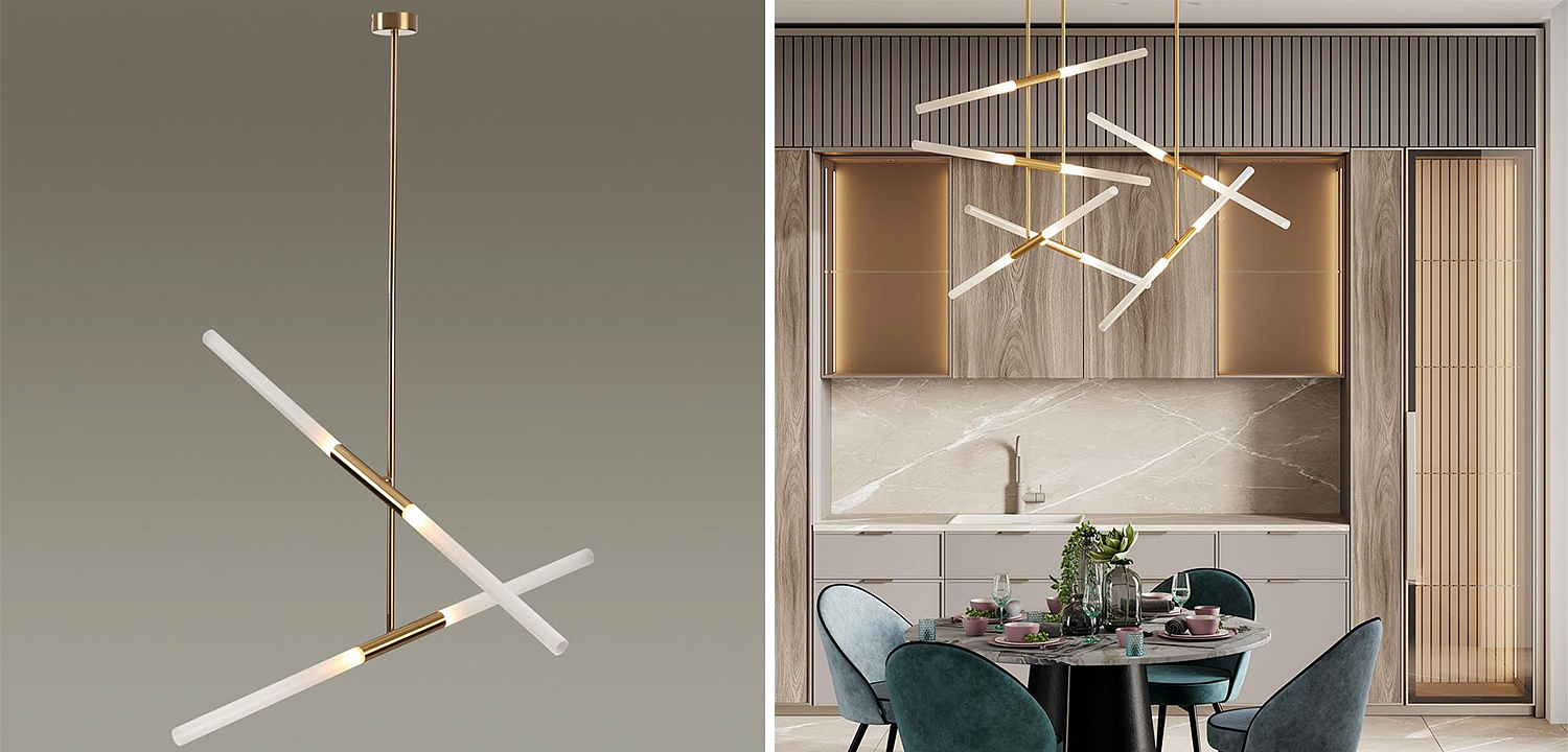 Светильник Gold Delta Light 4 lamp Светильник Gold Delta Light 4 lamp - Loft-Concept в Челябинске