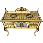 Комод деревянный Illustration of flowers варинант исполнения - 2 | Loft Concept в Челябинске