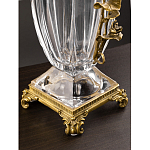 Ваза из прозрачного стекла с бронзовой вставкой в виде цветущей ветви Eden Garden porcelain and bronze варинант исполнения - 4 | Loft Concept в Челябинске