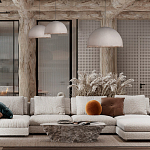 Подвесной светильник в форме купола белого цвета с ажурной бахромой Tactile Line варинант исполнения - 12 | Loft Concept в Челябинске