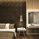 Гипсовая 3D Панель M-106 варинант исполнения - 1 | Loft Concept в Челябинске