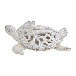 Статуэтка черепаха с ажурным панцирем и детализированной текстурой в белом цвете Marine Accessories варинант исполнения - 1 | Loft Concept в Челябинске