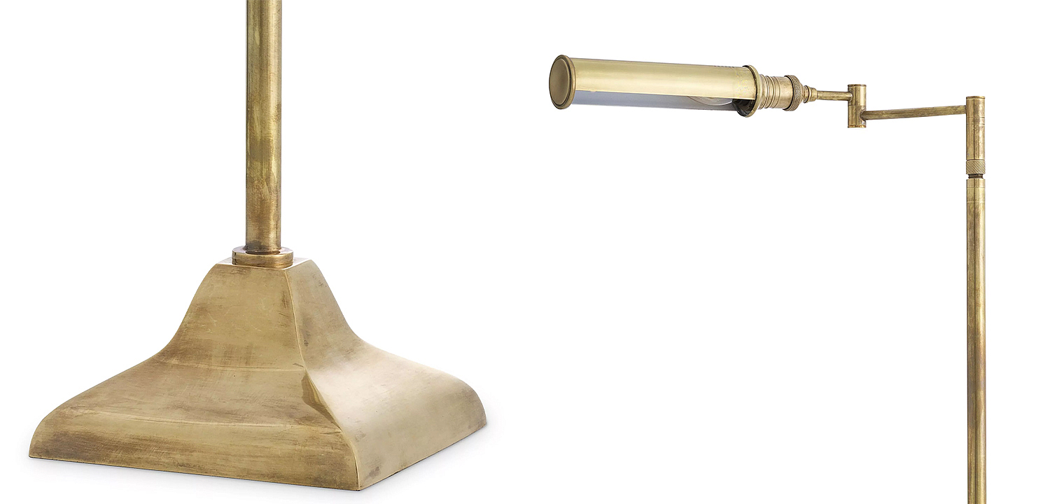 Торшер Eichholtz Floor Lamp Kingston Brass Торшер Eichholtz Floor Lamp Kingston Brass - Loft-Concept в Челябинске
