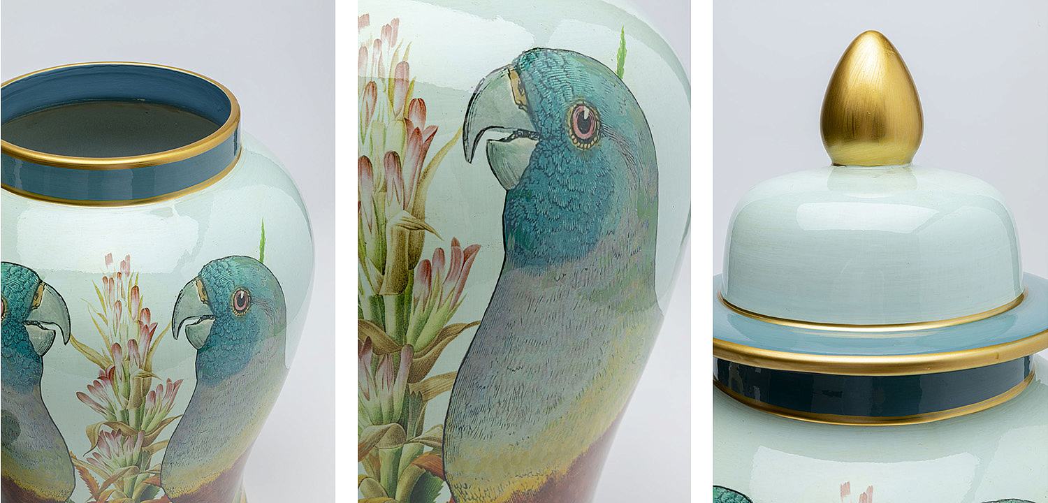 Ваза Porcelain Vase Parrots Ваза Porcelain Vase Parrots - Loft-Concept в Челябинске