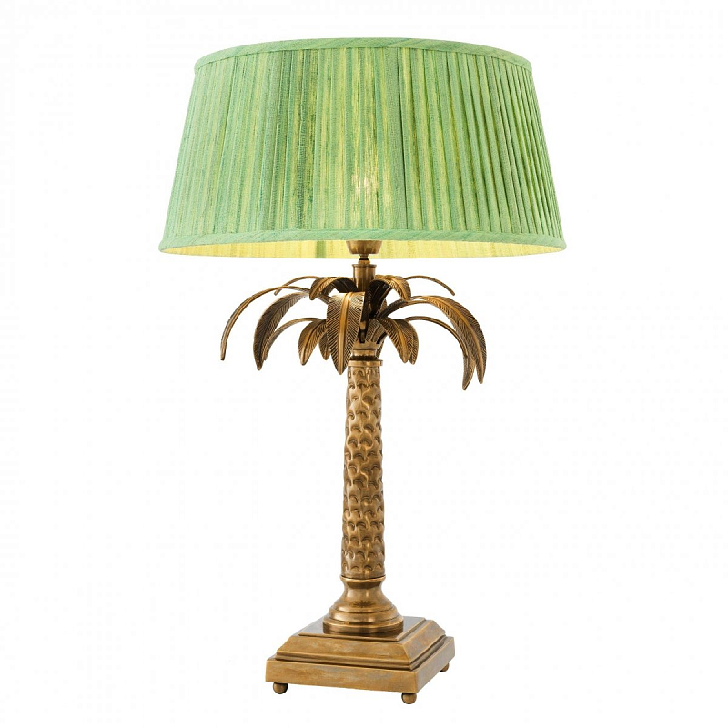 Настольная лампа Eichholtz Table Lamp Oceania Латунь Античная полированная Зеленый Настольная лампа Eichholtz Table Lamp Oceania Латунь Античная полированная Зеленый в Челябинске | Loft Concept