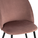 Мягкий стул в велюре пыльно-розового цвета Miruna Chair варинант исполнения - 6 | Loft Concept в Челябинске