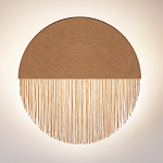 Бра круглое натуральная пробка с бахромой Natural Cork варинант исполнения - 3 | Loft Concept в Челябинске