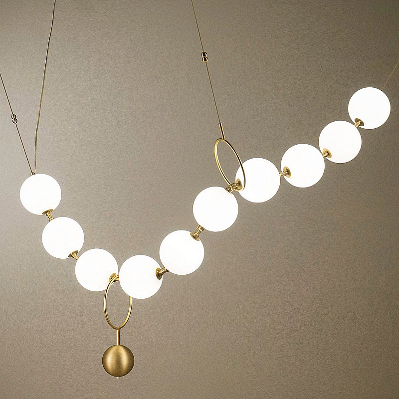 Люстра Larose Guyon COCO CHANDELIER modular Латунь Белый Люстра Larose Guyon COCO CHANDELIER modular Латунь Белый в Челябинске | Loft Concept