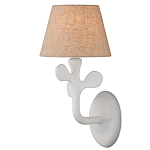 Бра с белым каркасом и тканевым абажуром Natural Stems варинант исполнения - 1 | Loft Concept в Челябинске