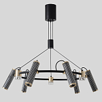 Люстра круглая с 9-ю цилиндрическими плафонами на магнитном креплении Bronze Concert варинант исполнения - 1 | Loft Concept в Челябинске