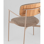 Стул Doe с подклокотниками коричневый варинант исполнения - 3 | Loft Concept в Челябинске