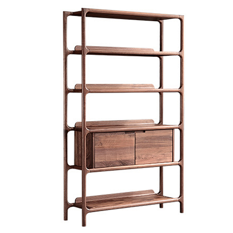 Стеллаж в гостиную для книг Moon Walnut Furniture Орех Стеллаж в гостиную для книг Moon Walnut Furniture Орех в Челябинске | Loft Concept