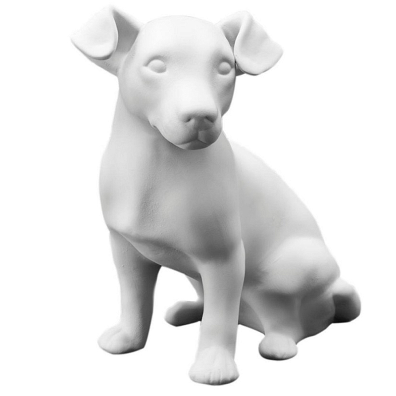 Статуэтка Jack Russel Bisc. Белый Статуэтка Jack Russel Bisc. Белый в Челябинске | Loft Concept