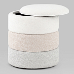 Пуф Three Colors в ткани букле из трех цветов  варинант исполнения - 3 | Loft Concept в Челябинске