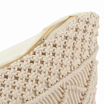 Чехол на подушку с макраме бежевого цвета Macrame варинант исполнения - 3 | Loft Concept в Челябинске