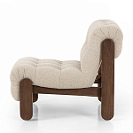 Кресло с деревянным каркасом и обивкой из ткани букле Medieval Furniture варинант исполнения - 1 | Loft Concept в Челябинске