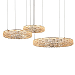 Люстра из 3-х колец с текстурной огранкой Reflection of Reality варинант исполнения - 2 | Loft Concept в Челябинске