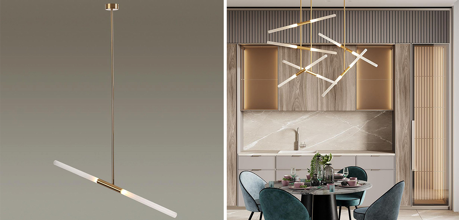 Светильник Gold Delta Light 2 lamp Светильник Gold Delta Light 2 lamp - Loft-Concept в Челябинске