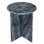 Столик кофейный с столешницей из черного мрамора Compact Black Marble Table варинант исполнения - 1 | Loft Concept в Челябинске