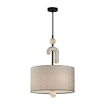 Люстра с серым тканевым плафоном Flourish варинант исполнения - 2 | Loft Concept в Челябинске