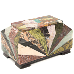Шкатулка из натурального камня змеевик Stone Casket варинант исполнения - 2 | Loft Concept в Челябинске