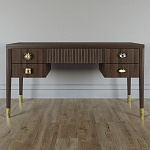 Письменный стол с 4-мя ящиками Elsa Dreams Walnut варинант исполнения - 5 | Loft Concept в Челябинске