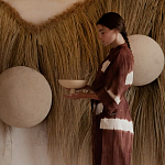 Большая дизайнерская Инсталляция из соломы RAFFIA Installation  варинант исполнения - 1 | Loft Concept в Челябинске