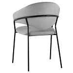 Серый стул с обивкой из искусственной замши Alexis варинант исполнения - 5 | Loft Concept в Челябинске