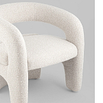 Кресло дизайнерское для лаунж зоны жемчужного цвета Pearl Lounge варинант исполнения - 4 | Loft Concept в Челябинске