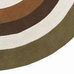 Ковер круглый из хлопка с контрастным узором Bullseye 150 варинант исполнения - 4 | Loft Concept в Челябинске