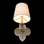 Бра с белым текстильным абажуром и фигурным основанием с зеркальной вставкой Vitorino варинант исполнения - 23 | Loft Concept в Челябинске
