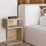 Дизайнерский журнальный стол фигурный с полками Gulip варинант исполнения - 2 | Loft Concept в Челябинске