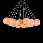 Люстра подвесная круглая с сферическими плафонами из натурального камня Glowing Spheres варинант исполнения - 2 | Loft Concept в Челябинске