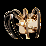 Бра золотого цвета с изогнутыми хрустальными элементами Radiant Ribbons варинант исполнения - 3 | Loft Concept в Челябинске