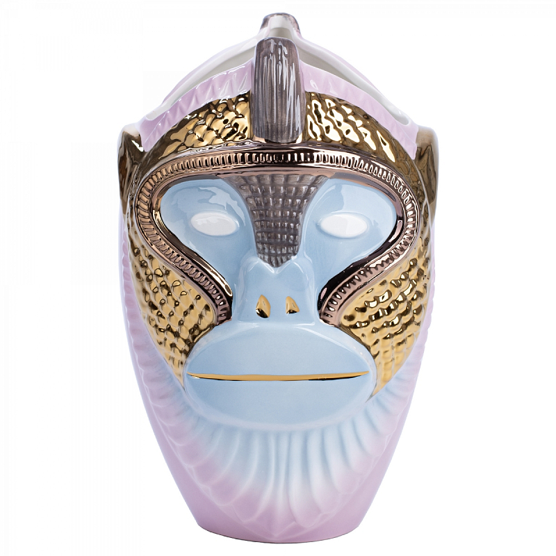 Ваза Primates Kandti Decoration Белый Золотой Розовый пастельный Ваза Primates Kandti Decoration Белый Золотой Розовый пастельный в Челябинске | Loft Concept