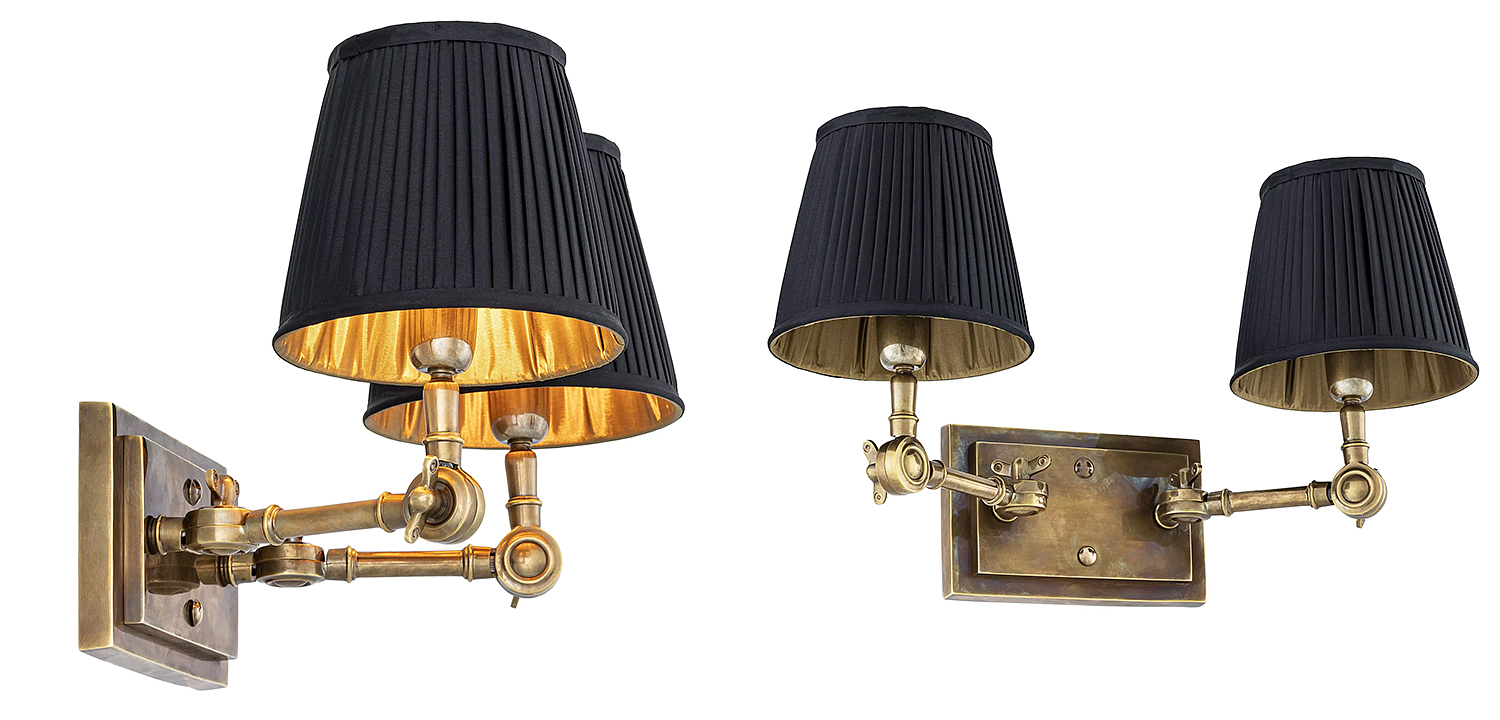 Бра Eichholtz Wall Lamp Wentworth Double Brass Бра Eichholtz Wall Lamp Wentworth Double Brass - Loft-Concept в Челябинске