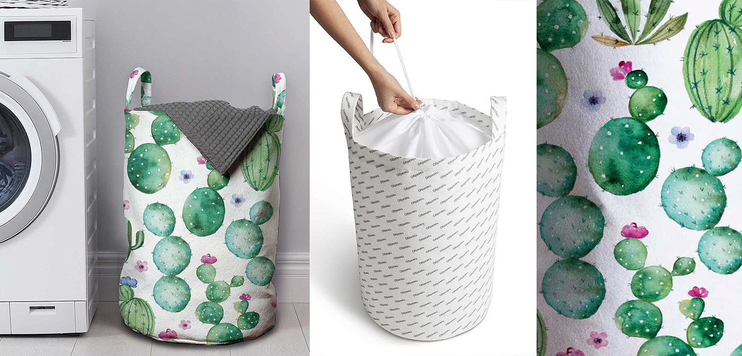 Корзина Cactus Pattern Basket Корзина Cactus Pattern Basket - Loft-Concept в Челябинске
