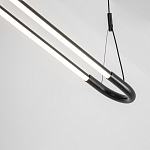 Светодиодная люстра Black LED Circle and Oval Lamp варинант исполнения - 4 | Loft Concept в Челябинске