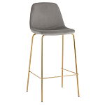 Барный стул на золотистых ножках VENDRAMIN Grey варинант исполнения - 1 | Loft Concept в Челябинске
