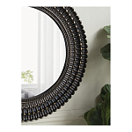 Зеркало круглое с текстурированным дизайном рамы Helios варинант исполнения - 6 | Loft Concept в Челябинске