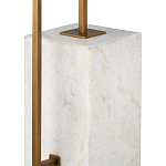 Торшер с прямоугольным абажуром на белом мраморном основании Asymmetry on Marble варинант исполнения - 2 | Loft Concept в Челябинске