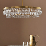 Люстра круглая с подвесками в форме стеклянных капель Glass Rain варинант исполнения - 3 | Loft Concept в Челябинске