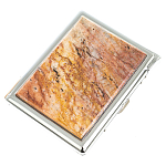 Портсигар на 10 сигарет с газовой зажигалкой из натурального камня Авантюрин Stone Cigarettes Cases варинант исполнения - 1 | Loft Concept в Челябинске