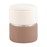 Пуф Mauldine с ящиком светло-коричневый с экокожей варинант исполнения - 1 | Loft Concept в Челябинске