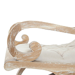 Кресло-качалка с мягкой обивкой из льна Ella Armchair beige варинант исполнения - 3 | Loft Concept в Челябинске